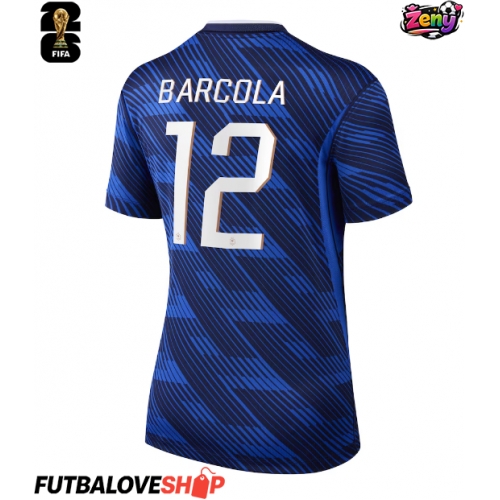 Dres Francúzsko Bradley Barcola #12 Domáci pre Ženy MS 2026 Krátky Rukáv
